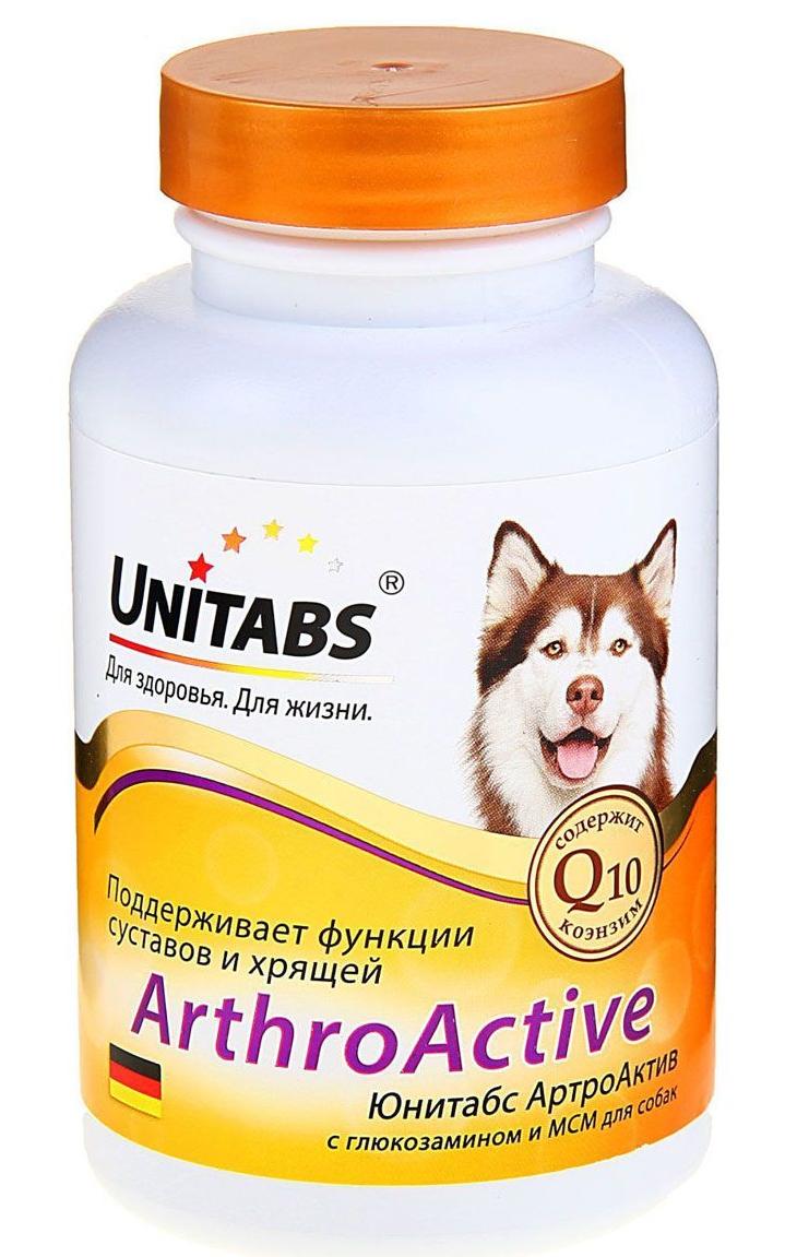 Витамины Unitabs ArthroАctive с Q10 для собак, 100таб фото, цены, купить