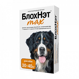 БлохНэт max капли для собак массой тела 30-40кг (4мл)  фото, цены, купить