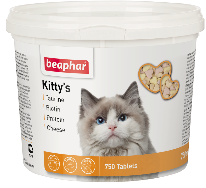 Beaphar Kitty’s Mix 750таб витамины для кошек фото, цены, купить