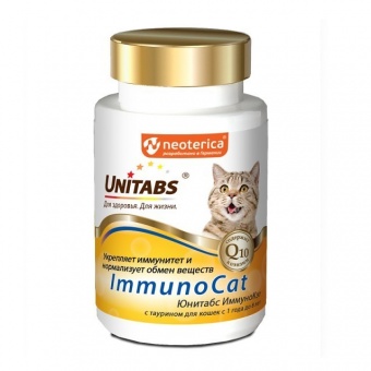 Витамины Unitabs BiotinPlus с Q10 для кошек, 120таб фото, цены, купить