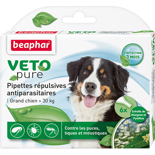 Beaphar VETO pure Био капли для собак (6пип*2мл) более 30кг фото, цены, купить