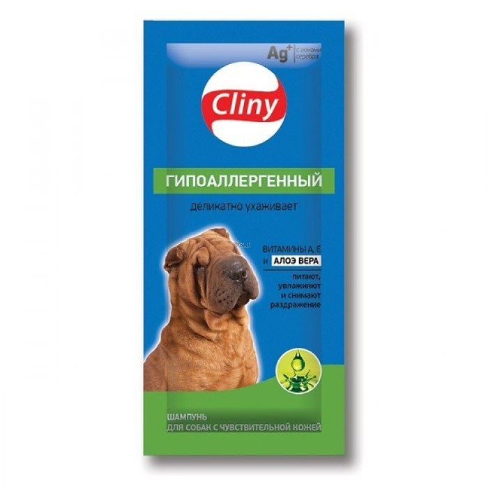 Cliny Гипоаллергенный 15мл шампунь для собак фото, цены, купить