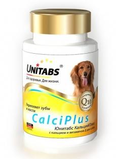 Витамины Unitabs CalciPlus с Q10 для собак, 100таб фото, цены, купить