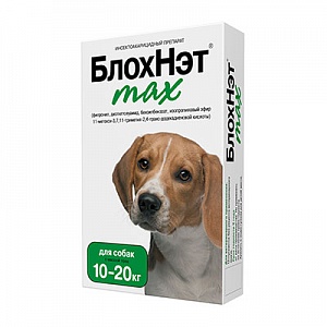 БлохНэт max капли  для собак массой тела 10-20кг (2мл) фото, цены, купить