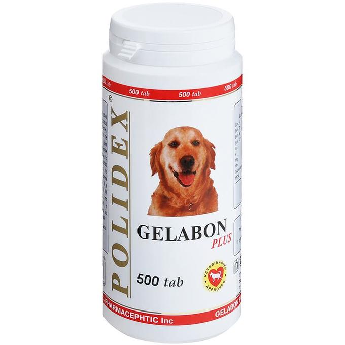 POLIDEX Гелабон плюс 1таб/10кг 500таб  для собак фото, цены, купить