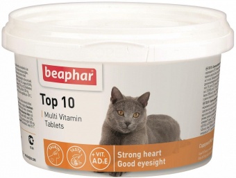 Beaphar Top 10 Multivitamin 180таб витамины для кошек фото, цены, купить