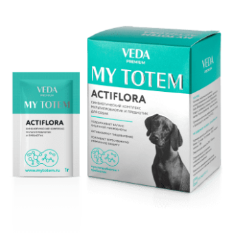 MY TOTEM ACTIFLORA синбиотический комплекс для собак 30пакетиков*1г фото, цены, купить