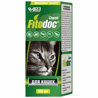 Спрей паразитарный  FITODOC для кошек 100мл  фото, цены, купить