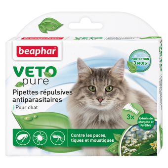 Beaphar VETO pure Био капли для кошек  (3пип*1мл) фото, цены, купить